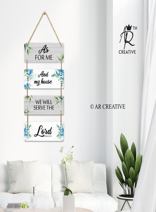 AR Creative لوحة جدارية من خشب MDF مزينة بآية من الكتاب المقدس من AR Creative، تحمل اقتباسات من الكتاب المقدس، مناسبة لتزيين المنزل والمكتب، مقاس 15 بوصة × 11 بوصة. - Image 2